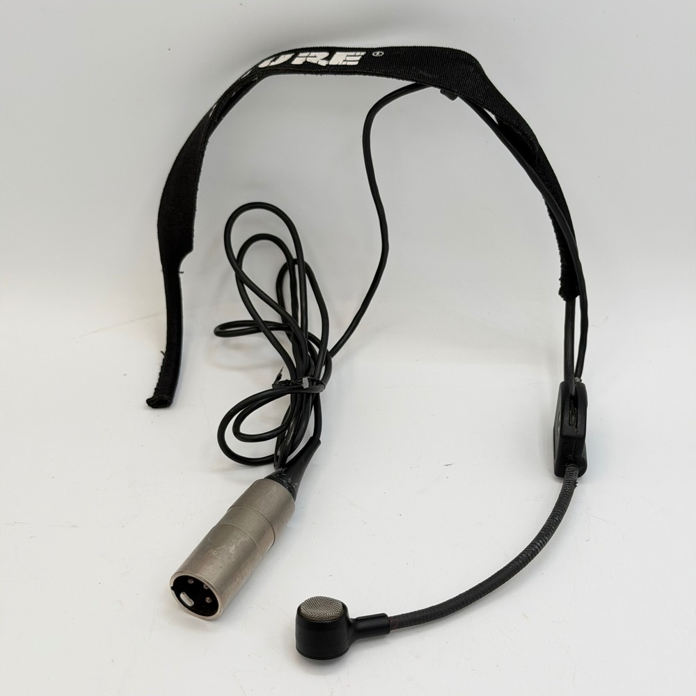 Shure WH20 Dynamic Headset Microphone XLR Wired Cardioid Black Croakies Band